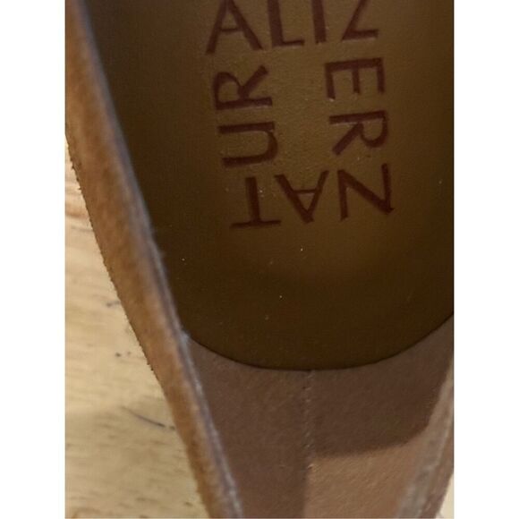 Naturalizer Trixie Block Heel Loafer - English Tea Brown Suede - Picture 8 of 9